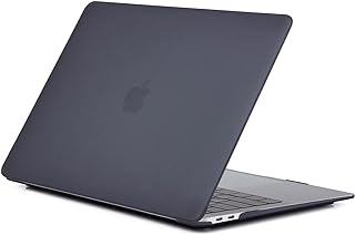 Whitegoose para MacBook Air 13 Polegadas M1 2020,A1932,A2179,A2337,Capa Dura de Plástico de Proteção,Fosco (Preto)  