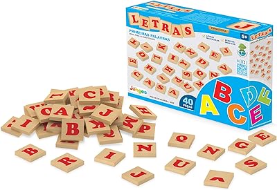 Letras 40 Peças Junges Madeira  