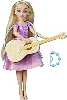 Boneca Disney Princesas Aventuras Diárias Rapunzel com Violão que Muda de Cor - F3391 - Hasbro  