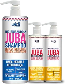 Kit Widi Care Juba Shampoo 1L + 2 Condicionadores 500ml  