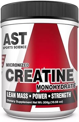 CREATINA MICRONIZADA E MONIHIDRATADA 300G - AST SPORTS SCIENCE  