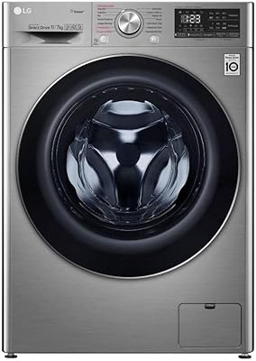 Lava e Seca Smart LG 11kg Aço Escovado com Inteligência Artificial AIDD™ VC4-CV5011TS4A 220V  