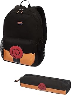 Kit Escolar Naruto Uzumaki Pacific Preto  