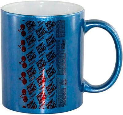 Caneca Cerâmica Metalizada Azul POSTER DUM DUMS  