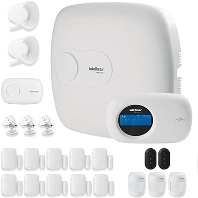 Kit de Alarme Intelbras AMT 2018 E com 13 Sensores com Monitoramento Por Aplicativo via Internet  