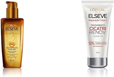 Kit Óleo Extraordinário L'Oréal Paris + Leave-in de Tratamento Cicatri Renov, L'Oréal Paris  