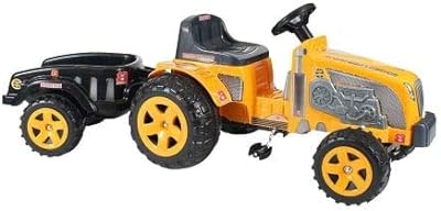 Trator Pedal Fazendeiro Amarelo Com Caçamba Biemme  