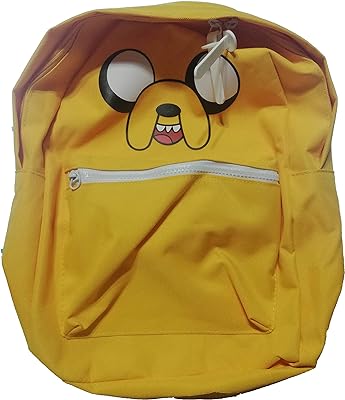 Mochila Jake, Hora da Aventura/Adventure Time. Cor amarelo. Composição: poliéster  