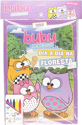 Bubu e as Corujinhas - com giz de cera  