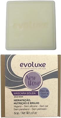 Máscara Sólida New Wave 80g Evoluxe Vegano Cabelos Cacheados  