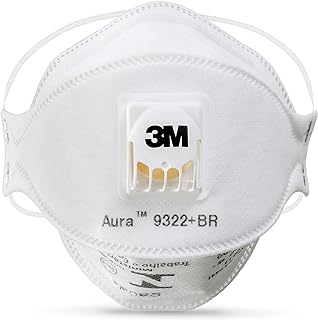 3M, Aura, Respirador para Partículas 9322, PFF-2(S), Branco  