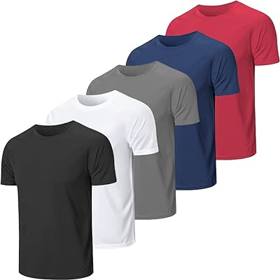 Kit 5 Camisetas Masculinas Básicas Lisa Poliéster Premium  