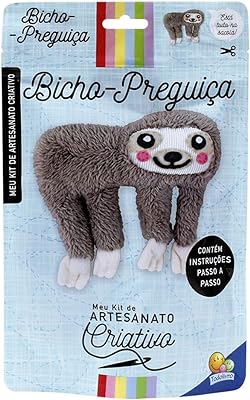 Livro-kit de Artesanato Criativo: Bicho- preguiça 