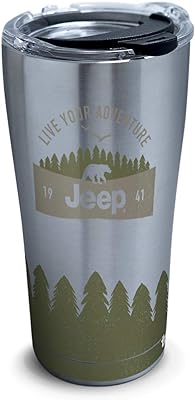 Tervis Jeep Copo isolado de parede tripla, verde, preto e cinza, 600 ml  