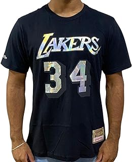 Camiseta Mitchell & Ness Lakers Preta  