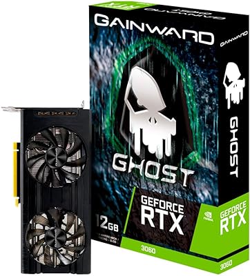 Placa  de Vídeo Gainward - GeForce RTX 3060, 12GB GDDR6, GHOST Series 