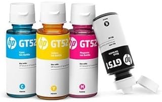 Kit 4 Garrafa refil de Tinta HP GT51 GT52 GT 5810 5820 5822  