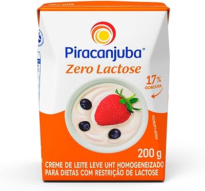 Creme de Leite Zero Lactose Piracanjuba 200g  