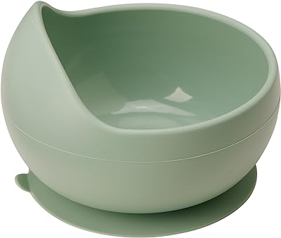 Bowl Em Silicone Com Ventosa Verde  