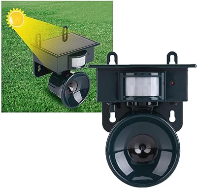 Repelente Solar Ultrassonico Sensor Movimento Afasta Pragas Ratos Aves  Pombos  Jardim 