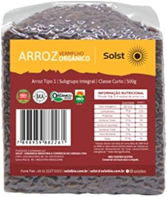 Kit 2X: Arroz Vermelho Orgânico Solst 500g  