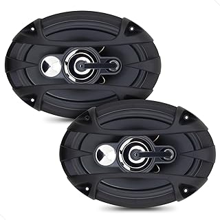 Par De Alto-falantes 6x9 Polegadas Triaxial 220w 4 Ohms Com Telas de Proteção - Cód. 1069  