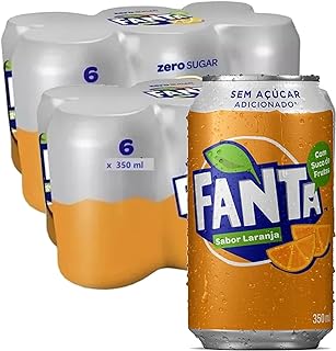 Fanta Laranja Sem Açúcar 350ml (12 latas)  