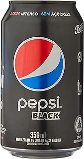 Pepsi Black Sem Açúcar - Refrigerante, Lata 350ml  