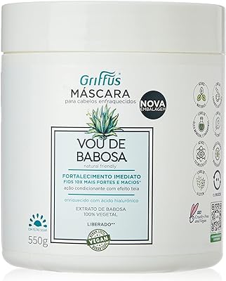 Máscara Vou de Babosa, Griffus Cosméticos, 550 G  