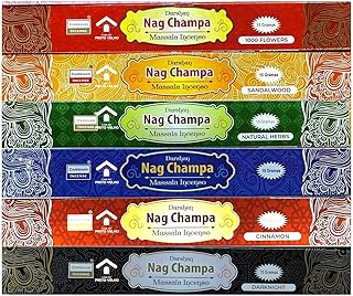 Kit Incenso Massala Nag Champa Darshan 06 cx  