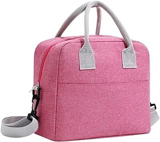 Bolsa Térmica Lancheira Marmita Trabalho Escola Academia Alça Transversal Ombro Fitness (Bolsa Rosa)  