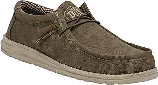 Lona Wally masculina | Mocassins masculinos | Sapatos sem cadarço para homem | Confortável e leve  