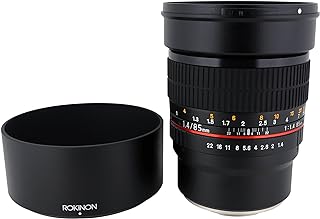 Rokinon Lente fixa 85M-E 85mm F1.4 para Sony, E-Mount e para outras câmeras, preta  