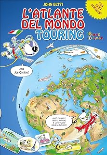 L'atlante del mondo Touring con Joe Canino. Con adesivi  