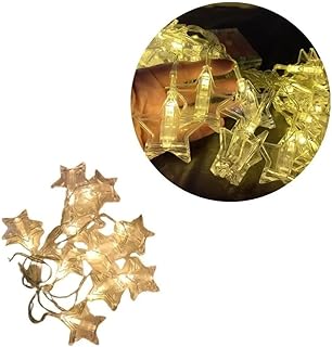 Varal Luminoso Led Pregador De 20 Estrelas Cordão 4mts  