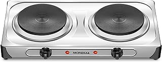 Fogão Elétrico Fast Cook Due, Mondial, Inox, 2000W, 220V - FE-03  