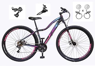 Bicicleta Feminina aro 29 Ksw Mwza 24v Câmbios Shimano Freios Hidráulicos Garfo com Suspensão  