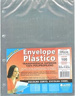 SACO PLASTICO OFICIO MEDIO C/4 FUROS C/100 PP - 1415 CHIES  