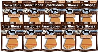 Kit 10 Ossinhos Para Cães Smartbones Peanut Butter Mini  