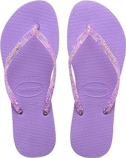 Chinelo Slim Logo Metallic, Havaianas, feminino  