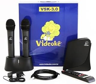 VIDEOKE VSK 3.0 COM 2.933 MÚSICAS + 2 MICROFONES SEM FIO / 2933  