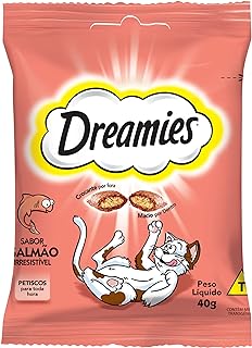 Dreamies, Petisco Salmão Irresistível Gatos Adultos 40g  