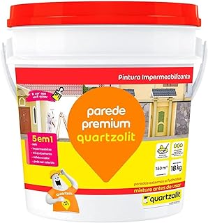 IMPERMEABILIZANTE PAREDE PREMIUM BRANCO QUARTZOLIT 18KG  