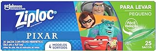 Ziploc Sacos Herméticos para Levar Pixar com 25 unidades  