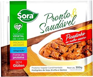 Picadinho Sem Glúten Molho Caseiro Pronto Saudável Sora 300g  