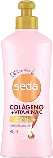 Creme Para Pentear 300Ml Colágeno + Vitamina C, Seda, Seda  