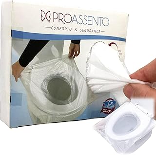 Protetor Assento Sanitário Plástico Descartável Resistente Prático Dispenser Com 50 Unidades  