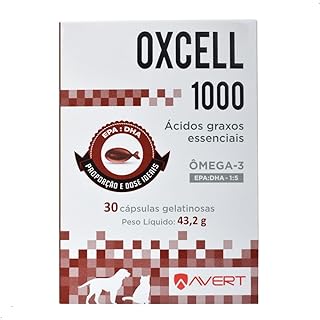 Suplemento Oxcell para Cães e Gatos AVERT 30 Cápsulas - 1000 mg, Multicor  