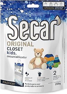 Anti Mofo Secar Original Closet 250g Caixa C/ 9 Unidades (Kids)  