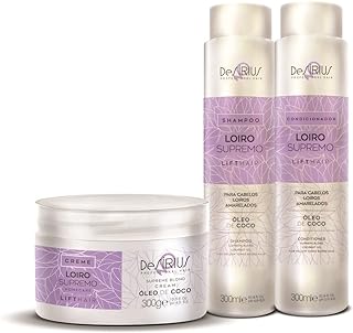 Kit Matizador Roxo Loiro Supremo Lift Hair De Sírius Efeito Perolado  